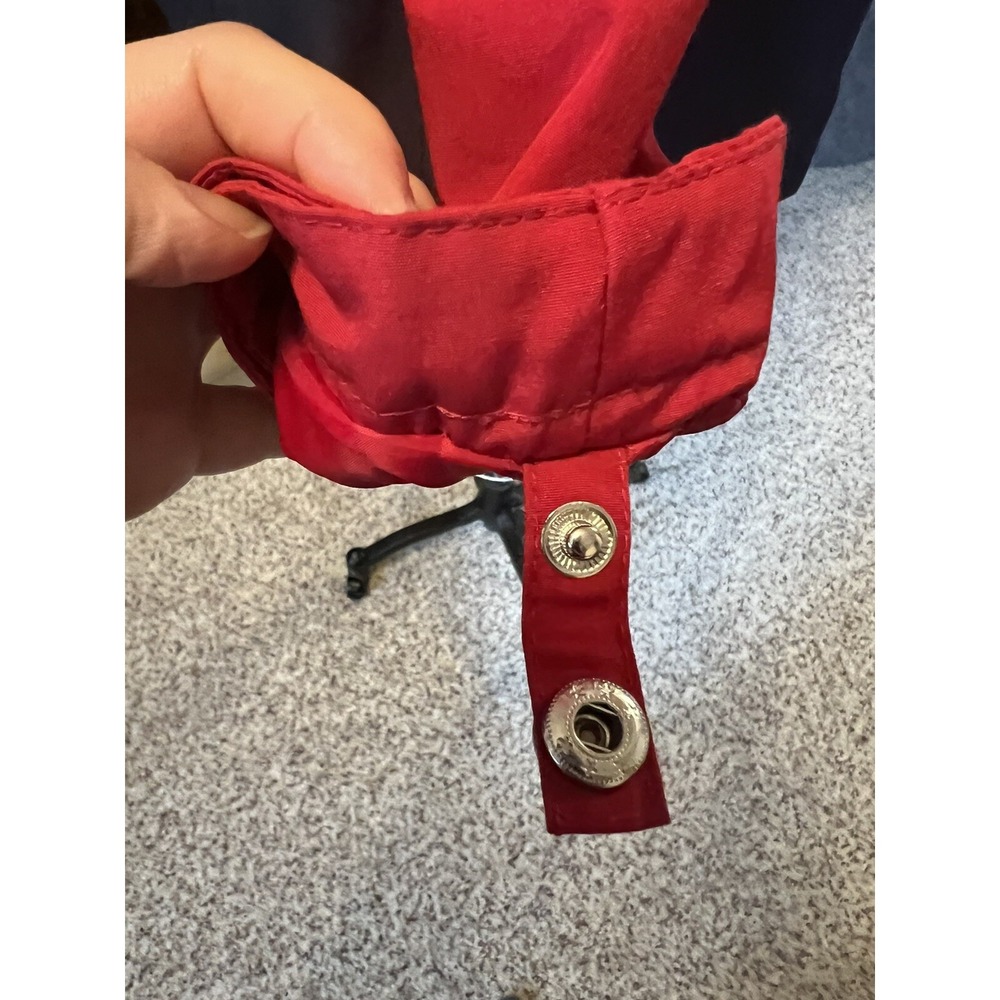 Tommy Hilfiger Womens All Weather System Hooded Jacket Red‎ /Navy Sz S1306142 - Picture 8 of 12